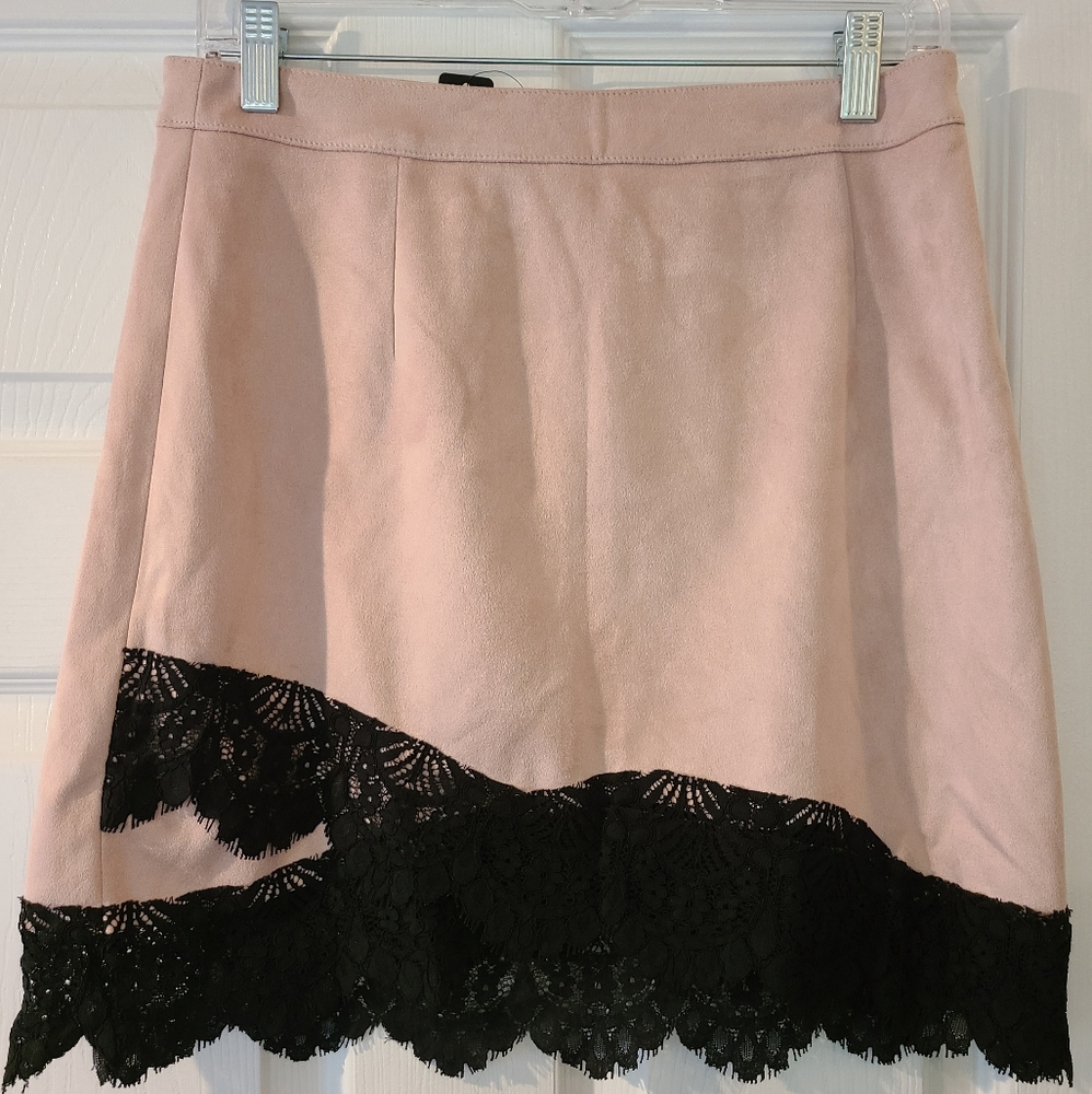 NWT Suede Pink Skirt